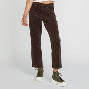 Stoned Straight Corduroy Pants - Espresso